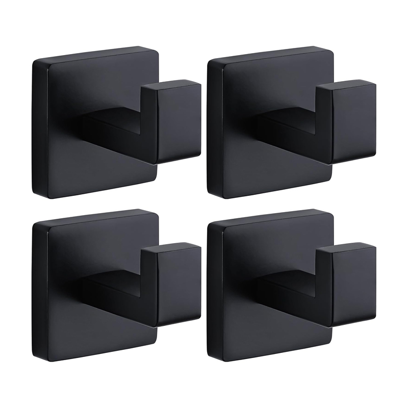 Home Bathroom Towels - Gantungan Handuk Hitam Doff Bahan Stainless