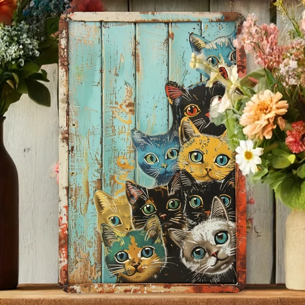 Home Bathroom Wall Decor - 1 Buah 20X30Cm Tanda Logam Besi