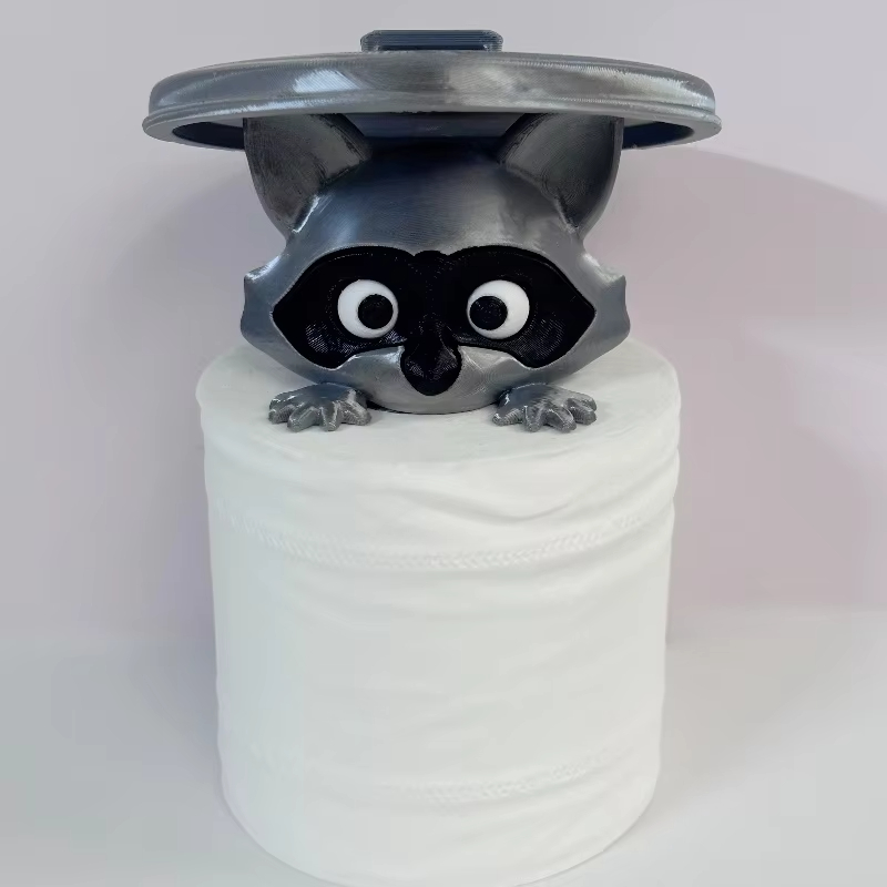 Home Decor Bathroom Ideas - Tempat Tisu Toilet Rakun Kartun Kreatif