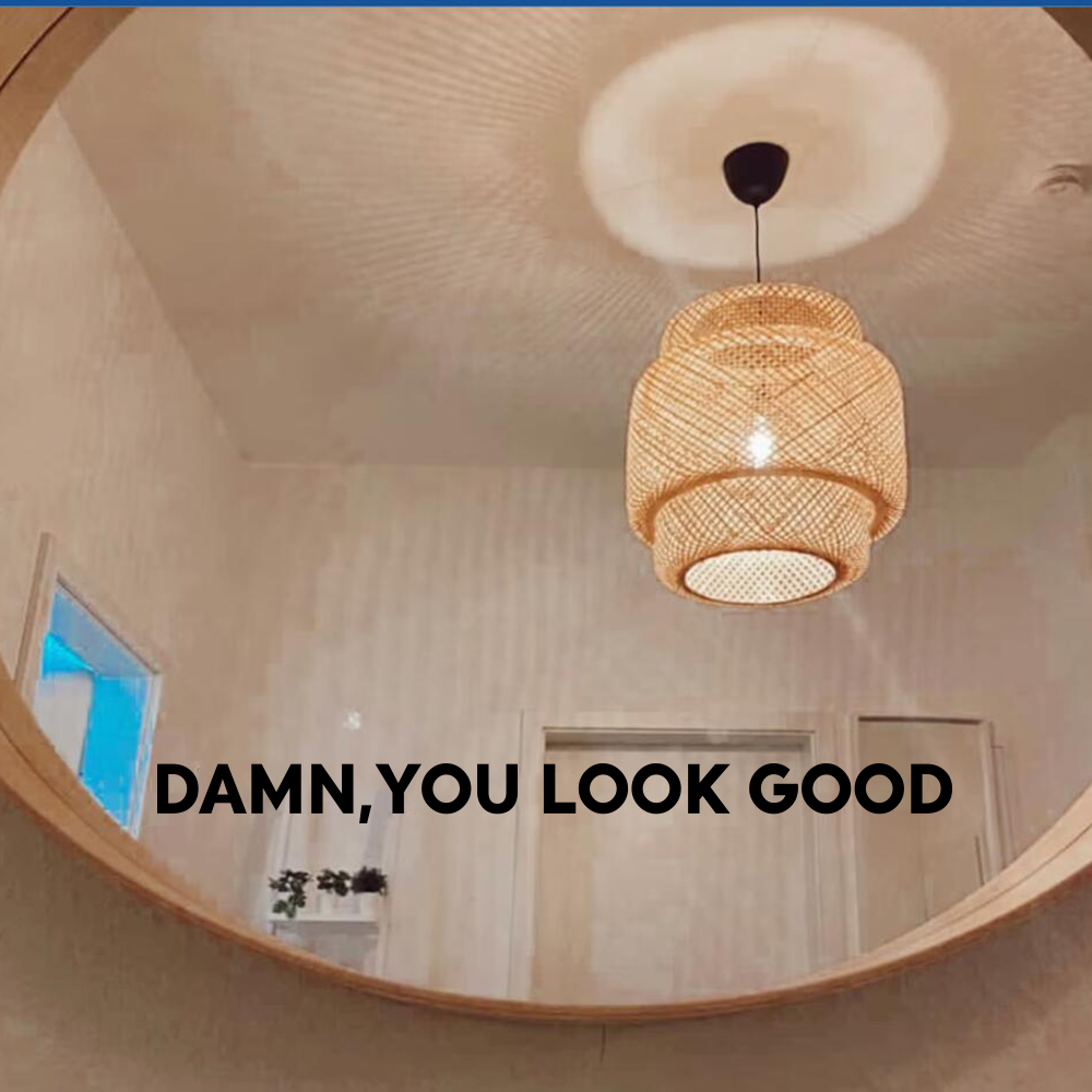 Home Goods Bathroom Mirrors - Stiker cermin Anda terlihat bagus, stiker