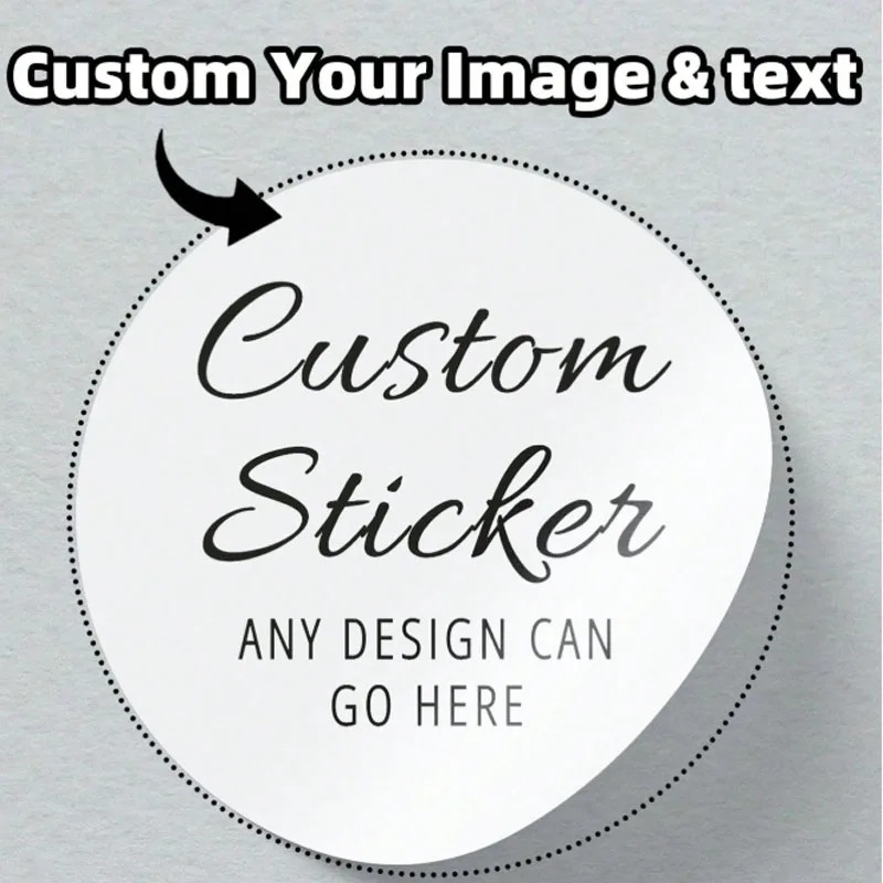 Home Bathroom Wall Decor - Stiker bundar kustom, label personalisasi, stiker