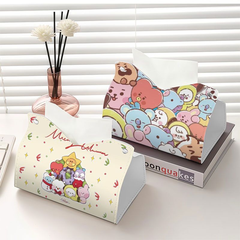 Home Bathroom Gadgets - Kotak tisu bertema idola BT21 dengan