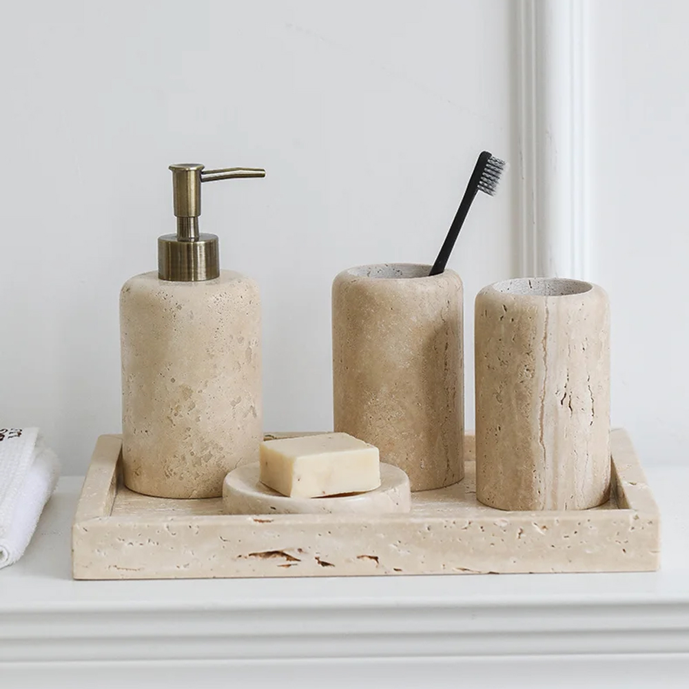 Zara Home Bathroom Set - Set Perlengkapan Kamar Mandi Batu Gua