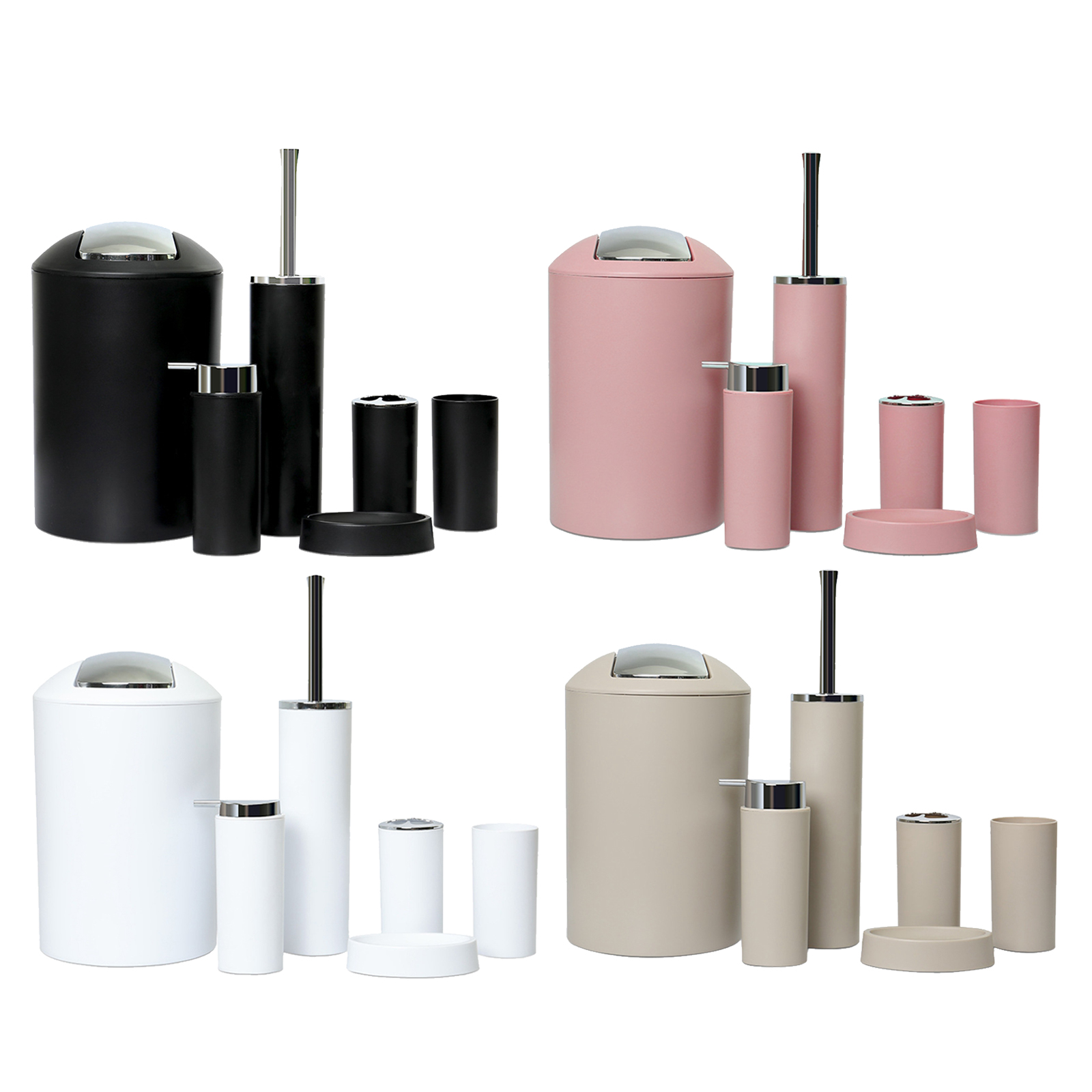 Zara Home Bathroom Set - 6 Buah Set Aksesori Kamar Mandi