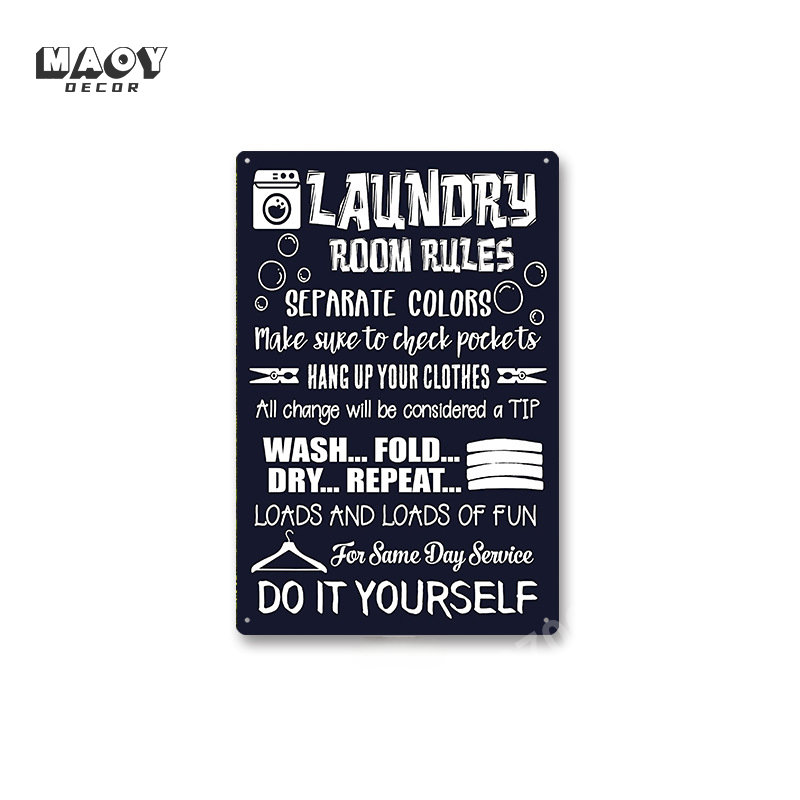 Slogan Tanda Logam Dekorasi Ru - Home Bathroom Wall Decor ulasan dan harga