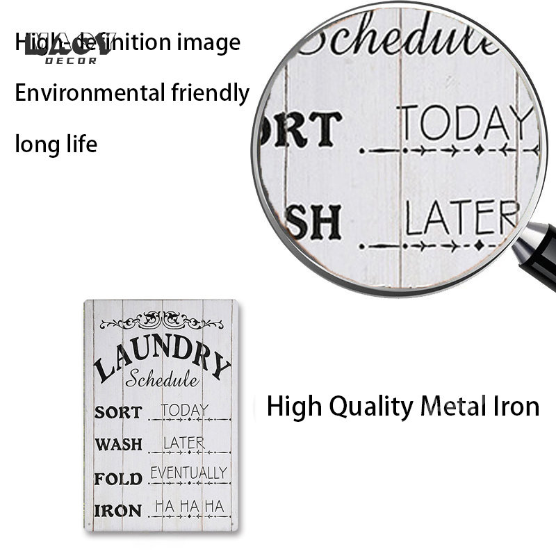 Slogan Tanda Logam Dekorasi Ru - Home Bathroom Wall Decor ulasan dan harga