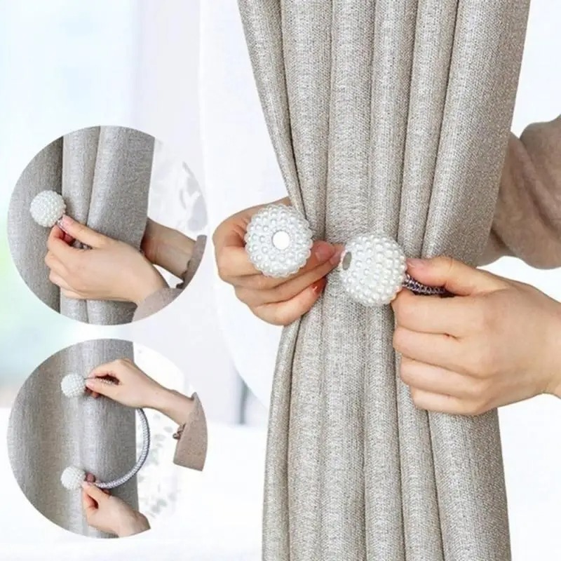 1/2 Buah Klip Tirai Magnetik M - Home Bathroom Gadgets ulasan dan harga