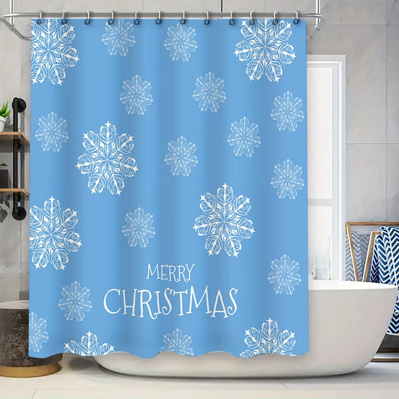 Tirai Mandi Natal Kepingan Sal - Home Decor Bathroom Ideas ulasan dan harga