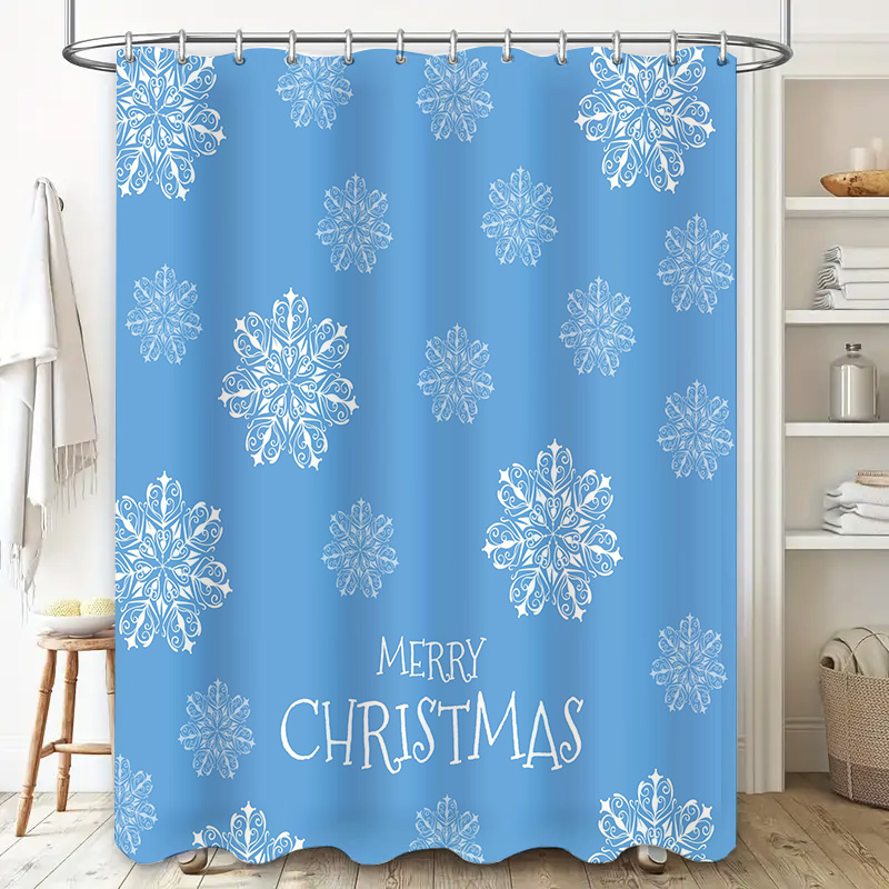 Tirai Mandi Natal Kepingan Sal - Home Decor Bathroom Ideas ulasan dan harga