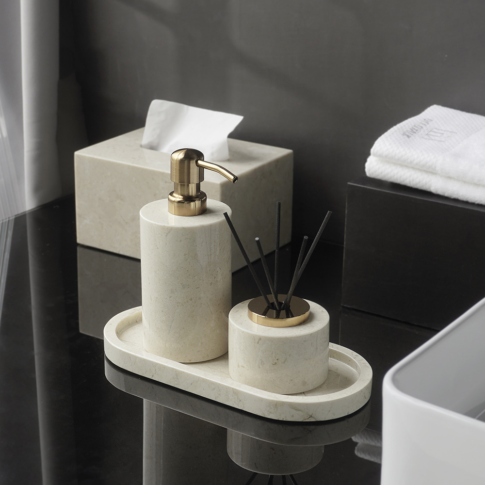Crema Nuova Set Kamar Mandi Ma - Zara Home Bathroom Set ulasan dan harga