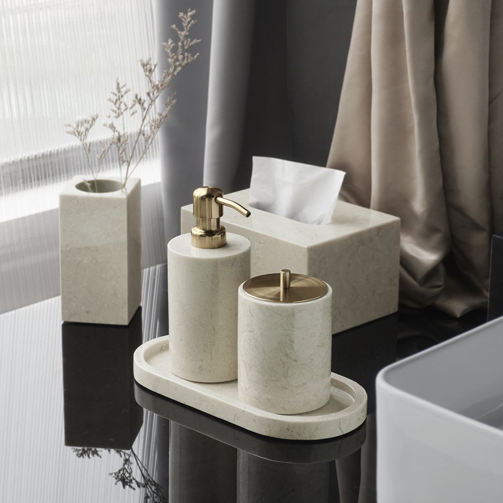 Crema Nuova Set Kamar Mandi Ma - Zara Home Bathroom Set ulasan dan harga