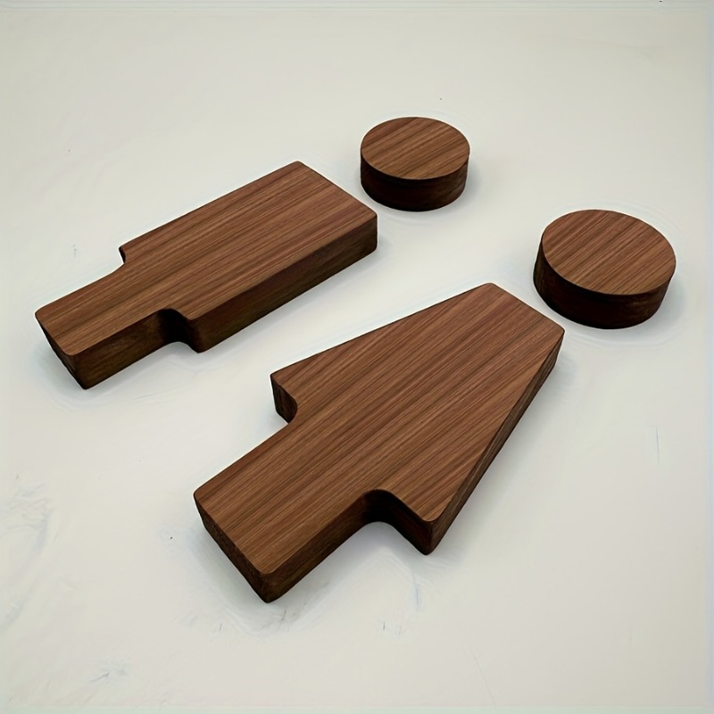 2 Buah Tanda Kamar Mandi Kayu  - Home Bathroom Gadgets ulasan dan harga