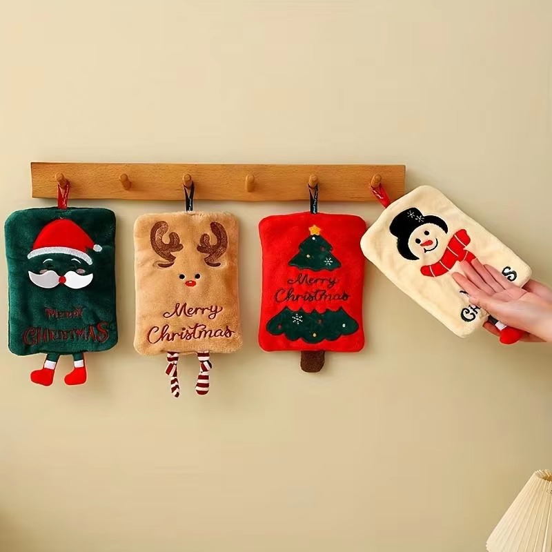 Handuk Gantung Natal Motif San - Home Bathroom Towels ulasan dan harga
