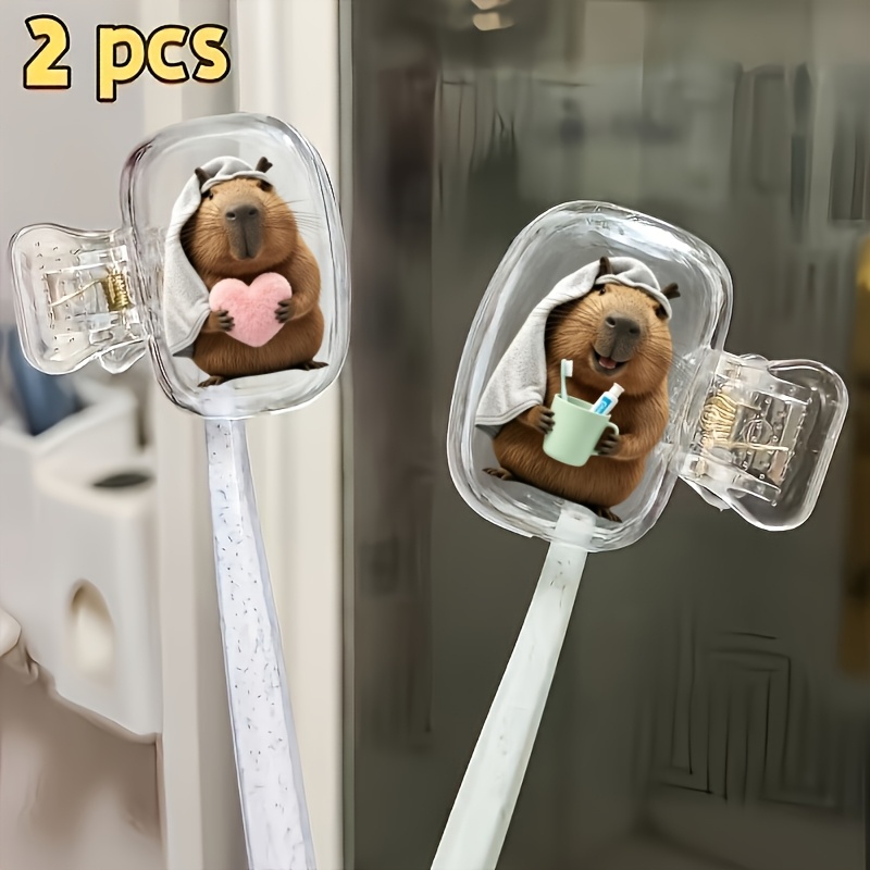 2 buah penutup kepala sikat gi - Home Essentials Bathroom Accessories ulasan dan harga
