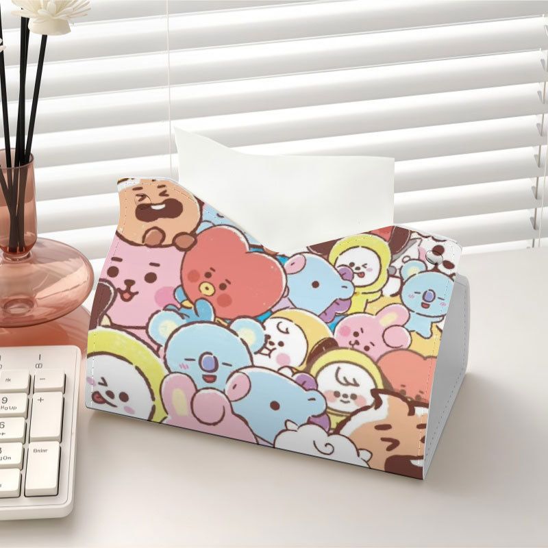 Kotak tisu bertema idola BT21  - Home Bathroom Gadgets ulasan dan harga