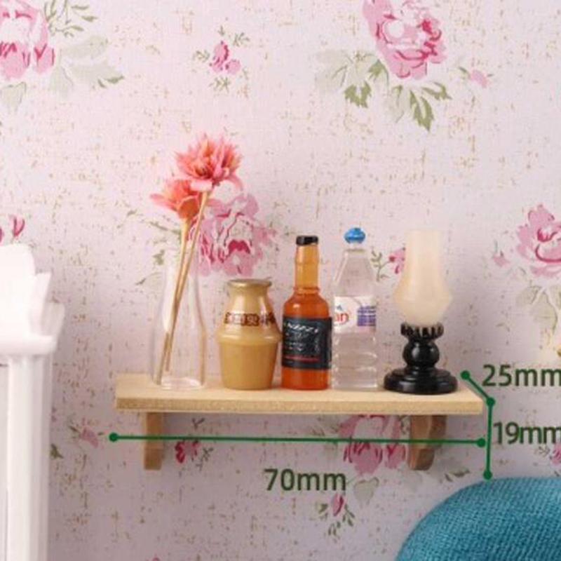 1 Buah 1:12 Rak Dinding Kayu R - Home Bathroom Wall Decor ulasan dan harga