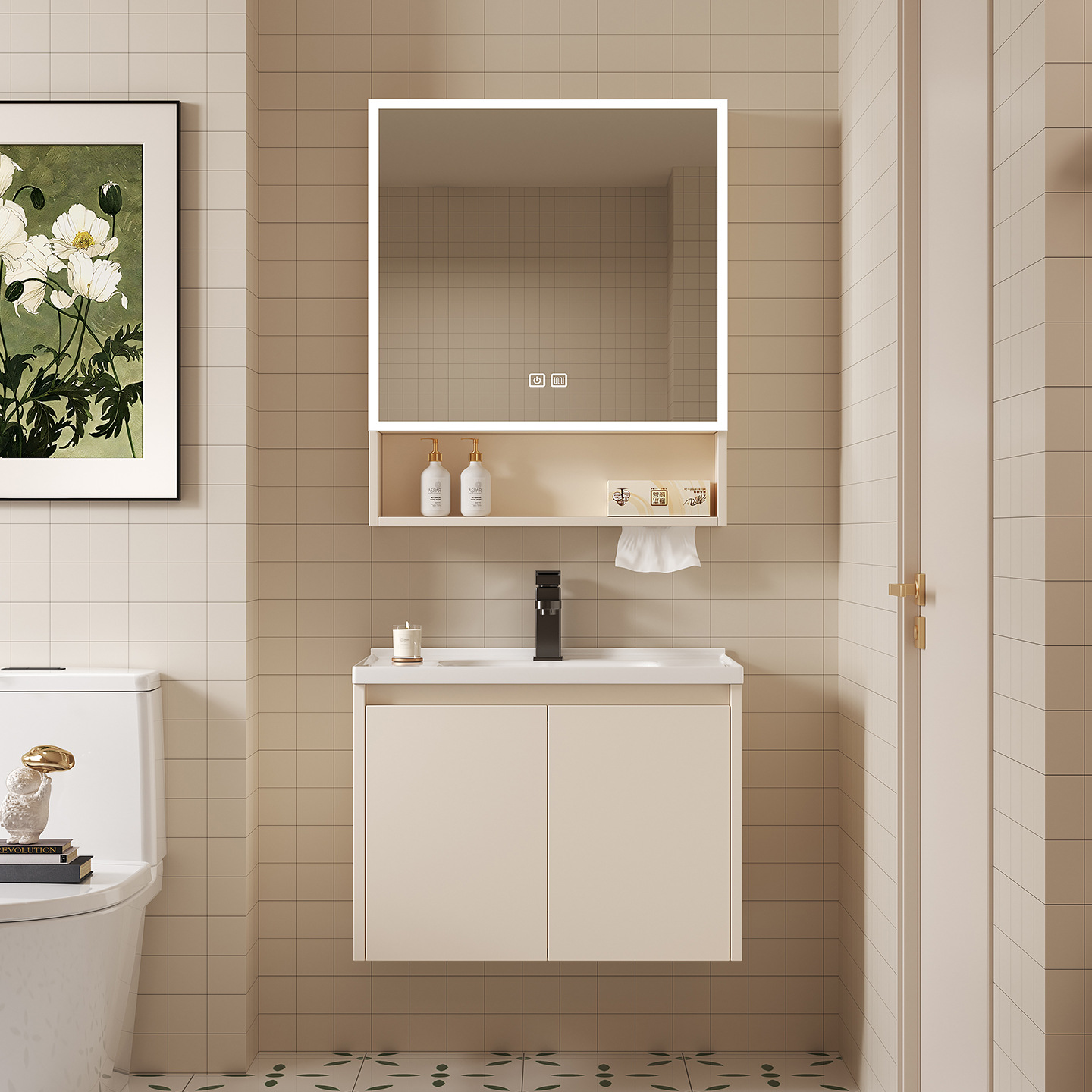 Kabinet Cermin Penyimpanan Pin - Home Bathroom Paper Towels ulasan dan harga