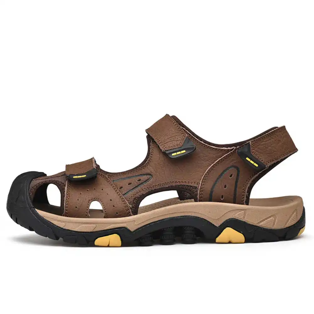 Sandal pantai kulit sapi alami - Home Bathroom Dimensions ulasan dan harga