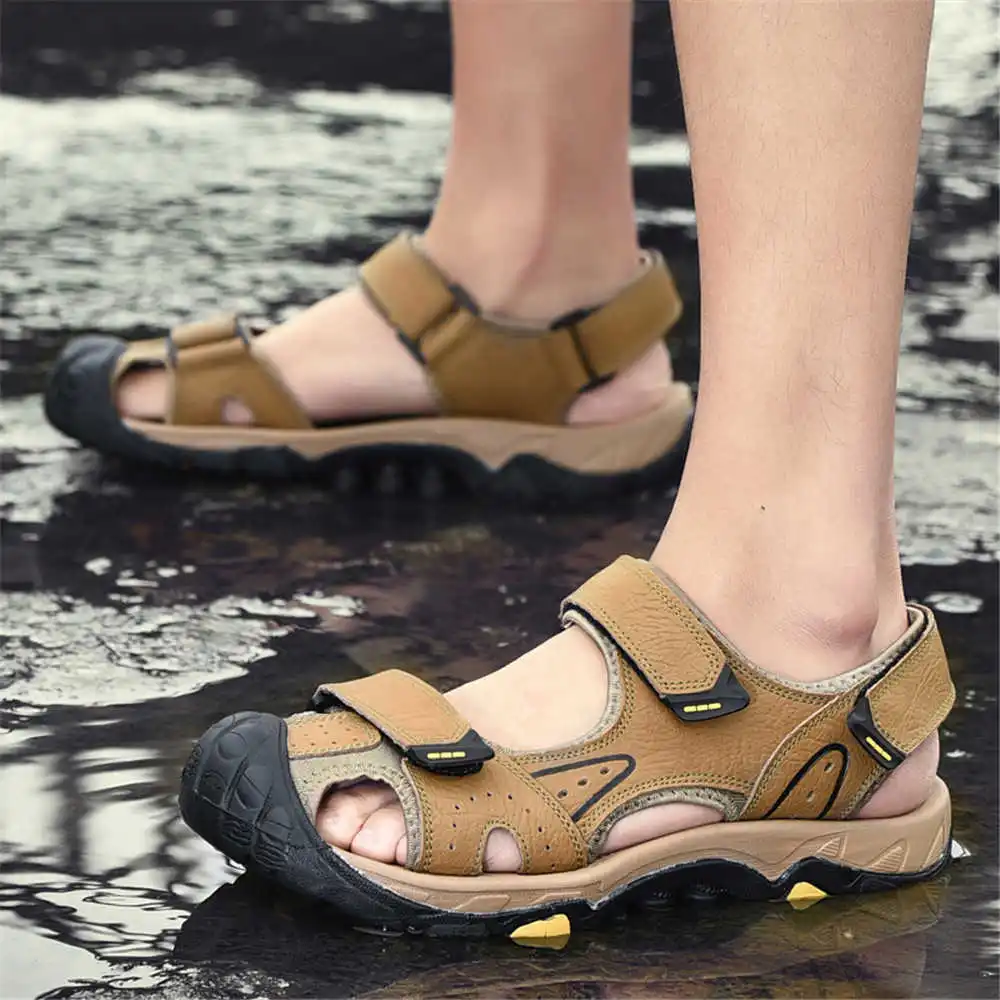 Sandal pantai kulit sapi alami - Home Bathroom Dimensions ulasan dan harga
