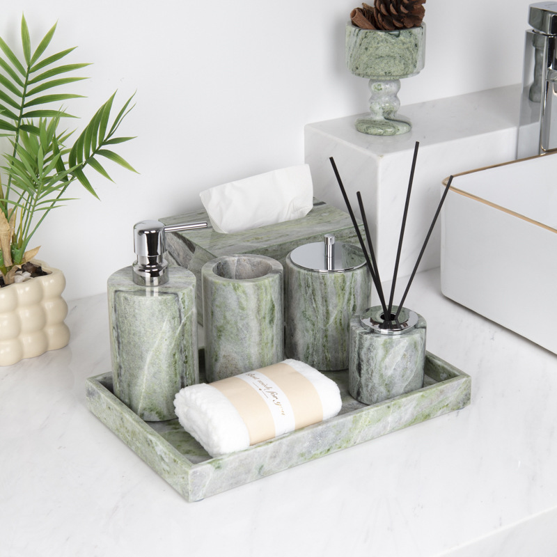 Set Nampan Kamar Mandi Marmer  - Zara Home Bathroom Set ulasan dan harga