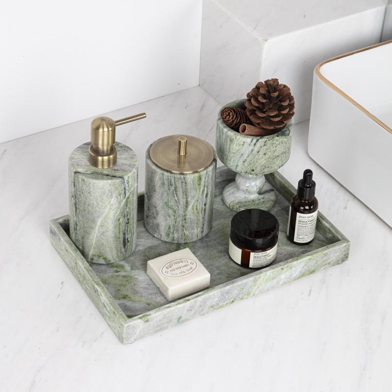 Set Nampan Kamar Mandi Marmer  - Zara Home Bathroom Set ulasan dan harga