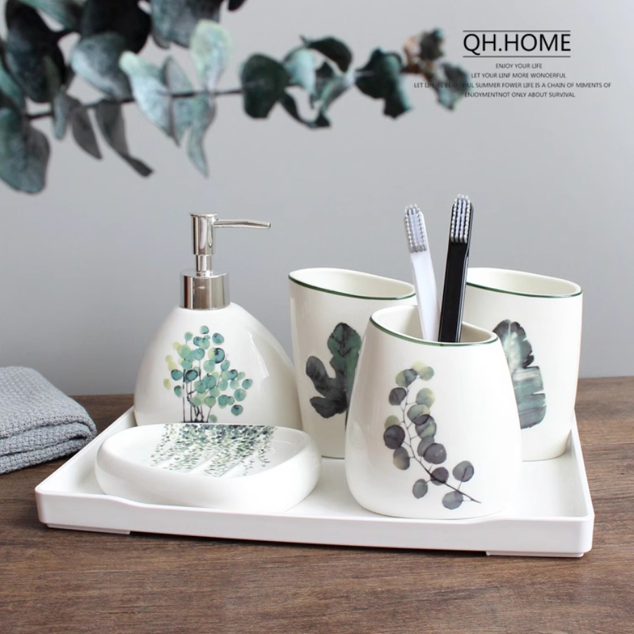 Set Aksesori Kamar Mandi Keram - Zara Home Bathroom Set ulasan dan harga