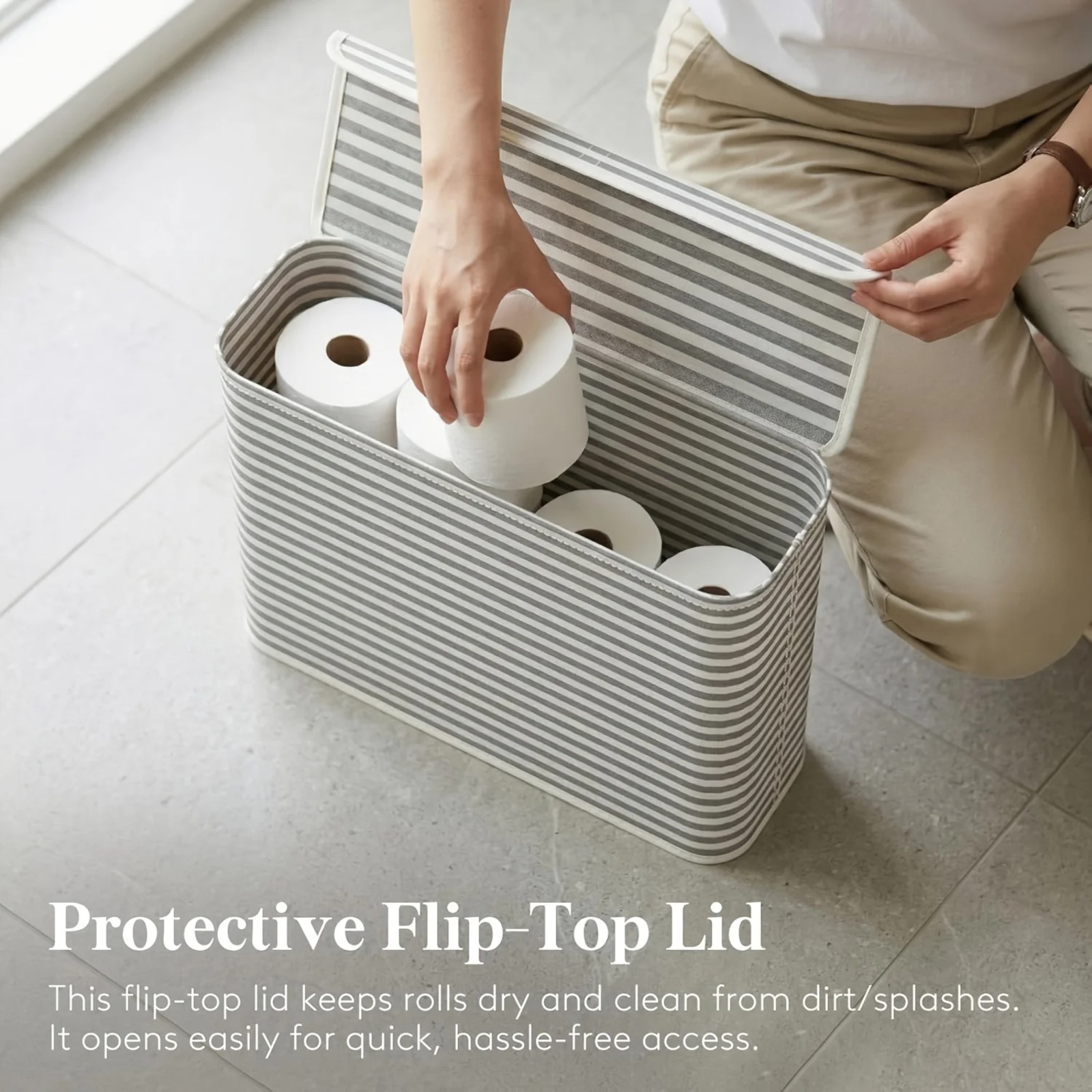 Keranjang Penyimpanan Tisu Toi - Home Bathroom Paper Towels ulasan dan harga