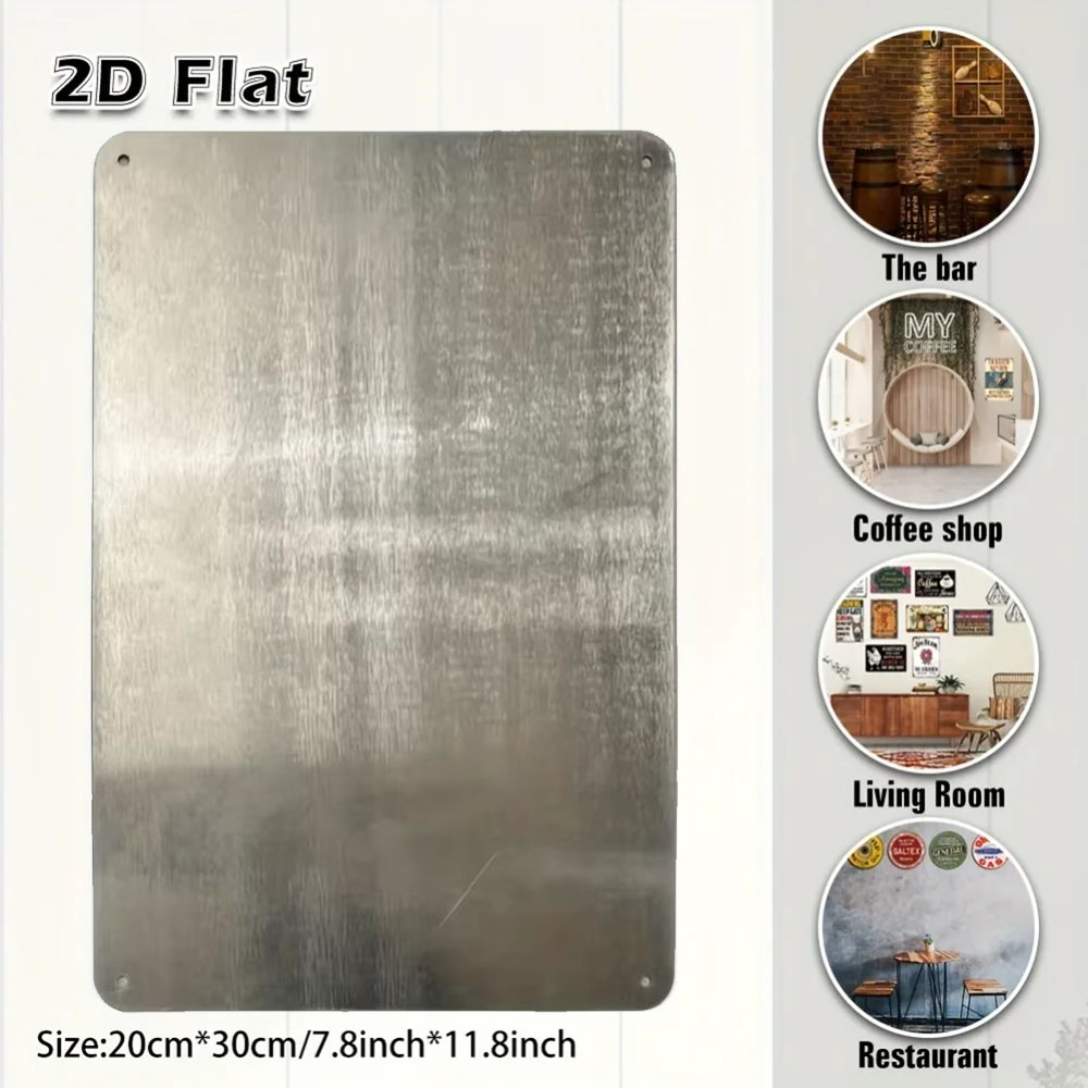 Seni Dinding Logam 2D untuk Wa - Home Bathroom Wall Decor ulasan dan harga