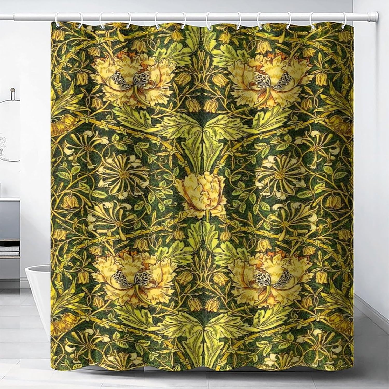 Tirai Mandi Botani Tahan Air M - Home Decor Bathroom Ideas ulasan dan harga