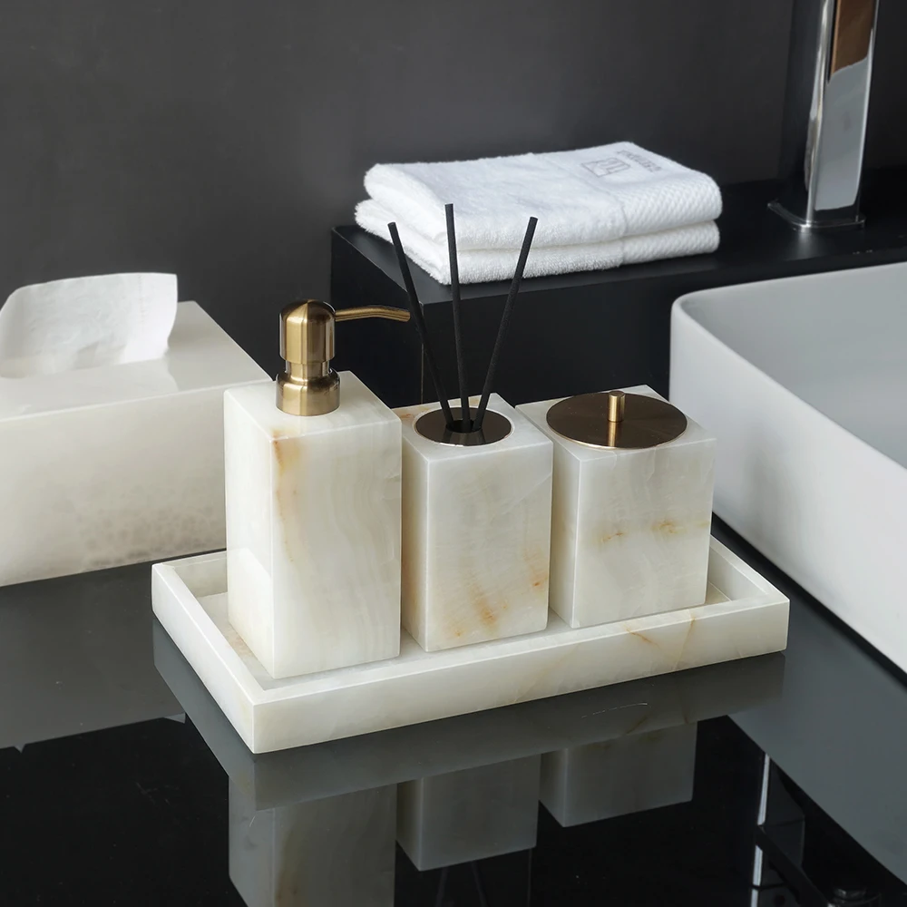 Set Aksesoris Kamar Mandi Marm - Zara Home Bathroom Set ulasan dan harga