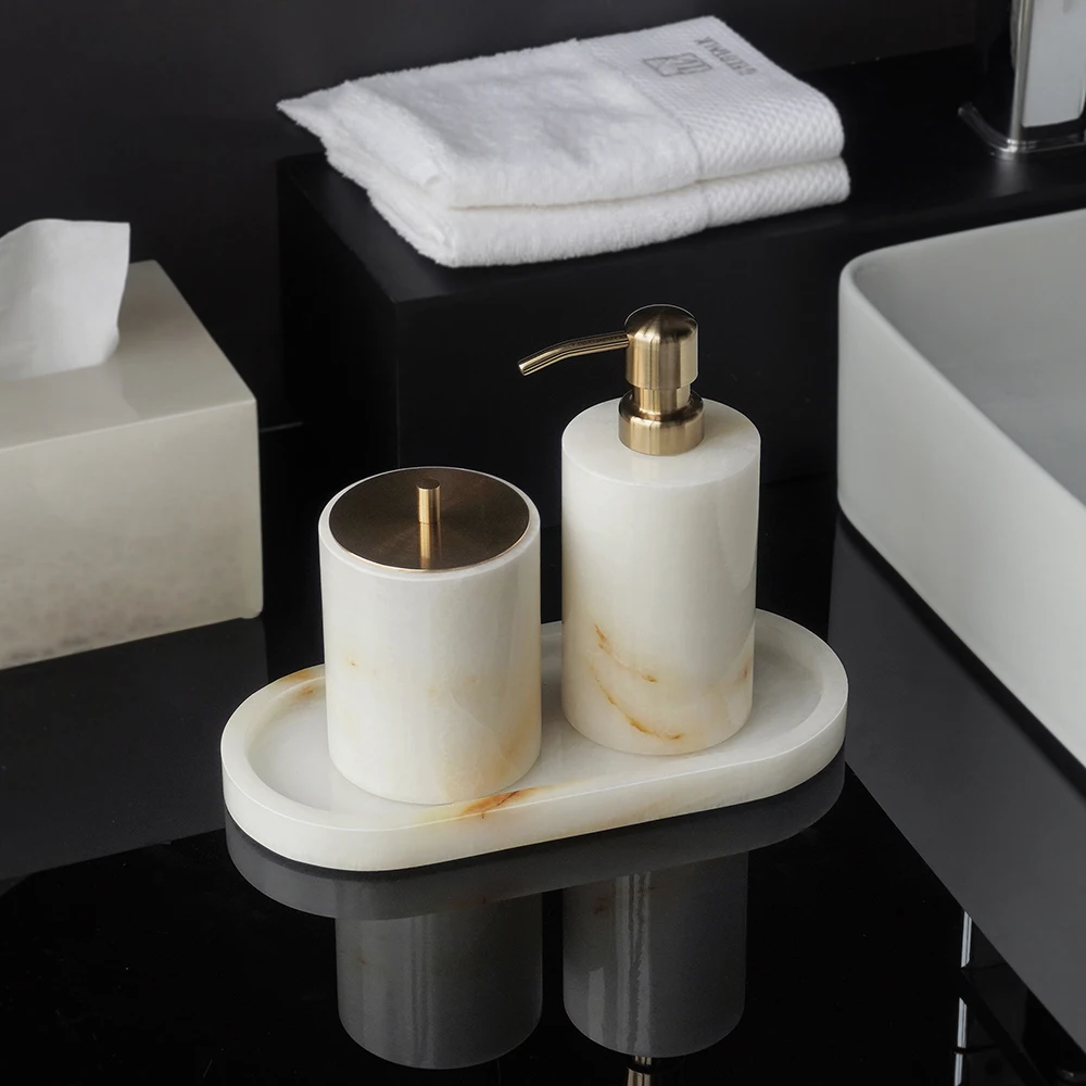 Set Aksesoris Kamar Mandi Marm - Zara Home Bathroom Set ulasan dan harga