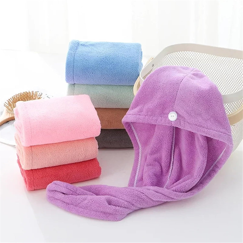 1 buah handuk rambut dari baha - Home Bathroom Gadgets ulasan dan harga
