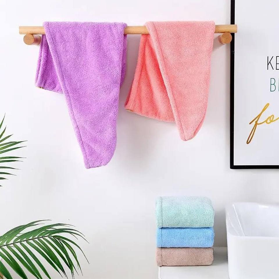 1 buah handuk rambut dari baha - Home Bathroom Gadgets ulasan dan harga