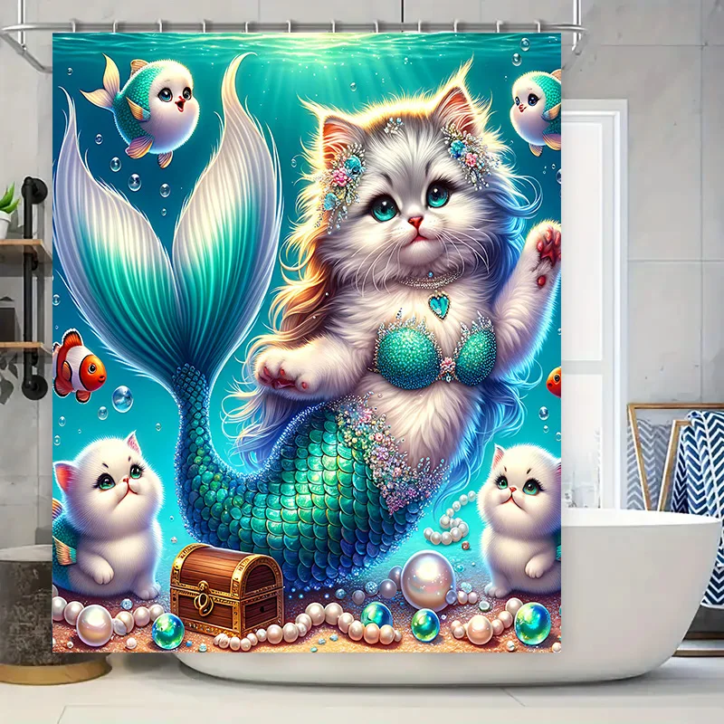Tirai Mandi Dekorasi Ekor Ikan - Home Decor Bathroom Ideas ulasan dan harga