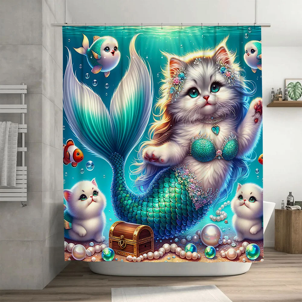 Tirai Mandi Dekorasi Ekor Ikan - Home Decor Bathroom Ideas ulasan dan harga