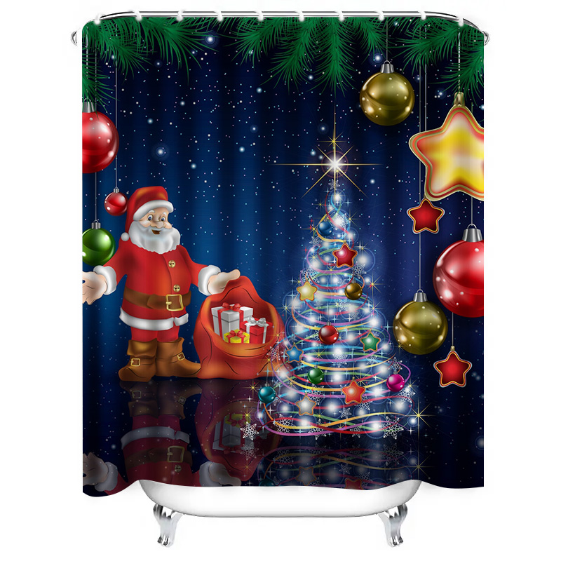 Tirai Mandi Natal TU Santa Cla - Home Decor Bathroom Ideas ulasan dan harga