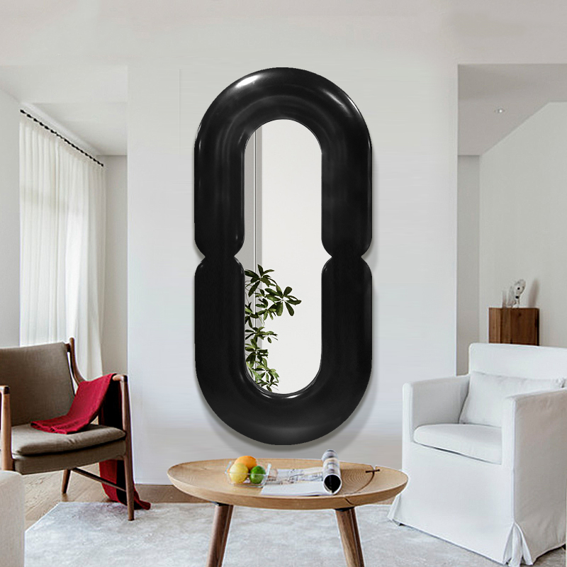 Cermin Dinding Oval Hitam Funk - Home Goods Bathroom Mirrors ulasan dan harga