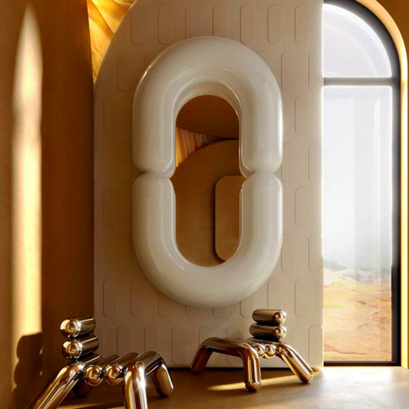 Cermin Dinding Oval Hitam Funk - Home Goods Bathroom Mirrors ulasan dan harga