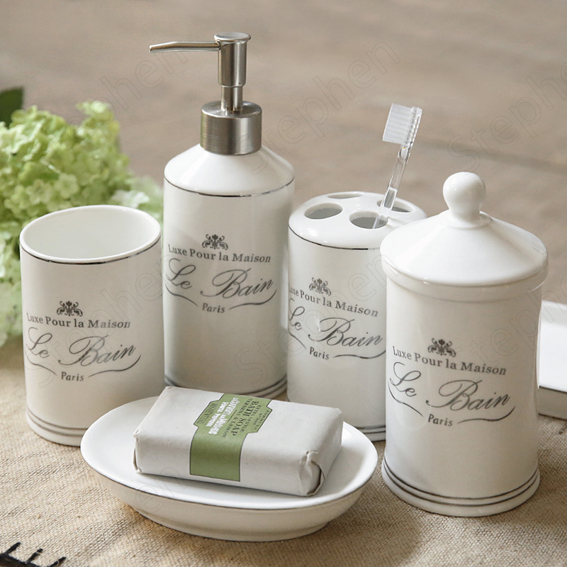 Putih Porselen Bronzing Akseso - Zara Home Bathroom Set ulasan dan harga